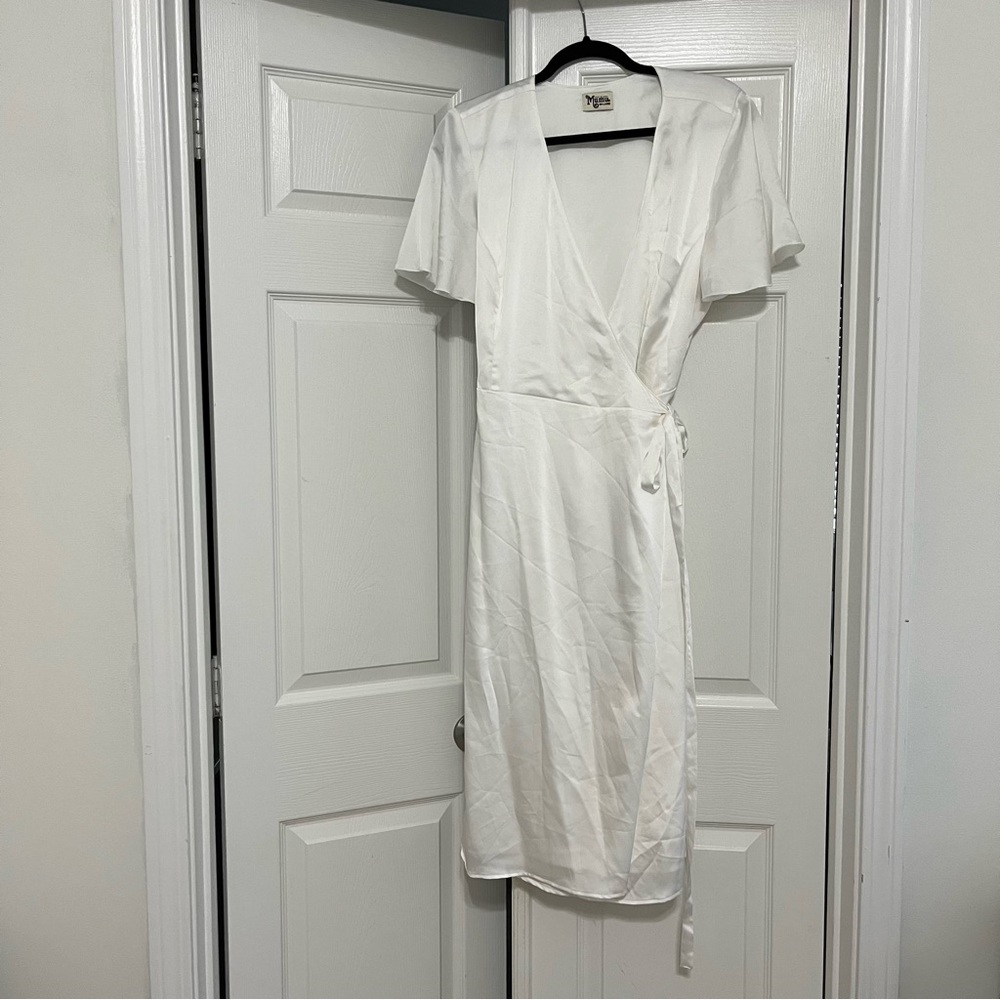 SMYM Satin Wrap Dress